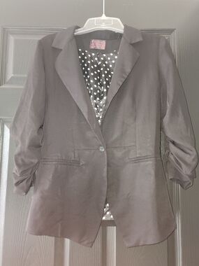 Love Culture Black Single-Button Women's Blazer Size Medium
